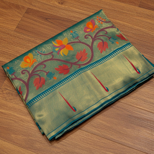 PREMIUM PAITHANI TISSUE SILK SAREE