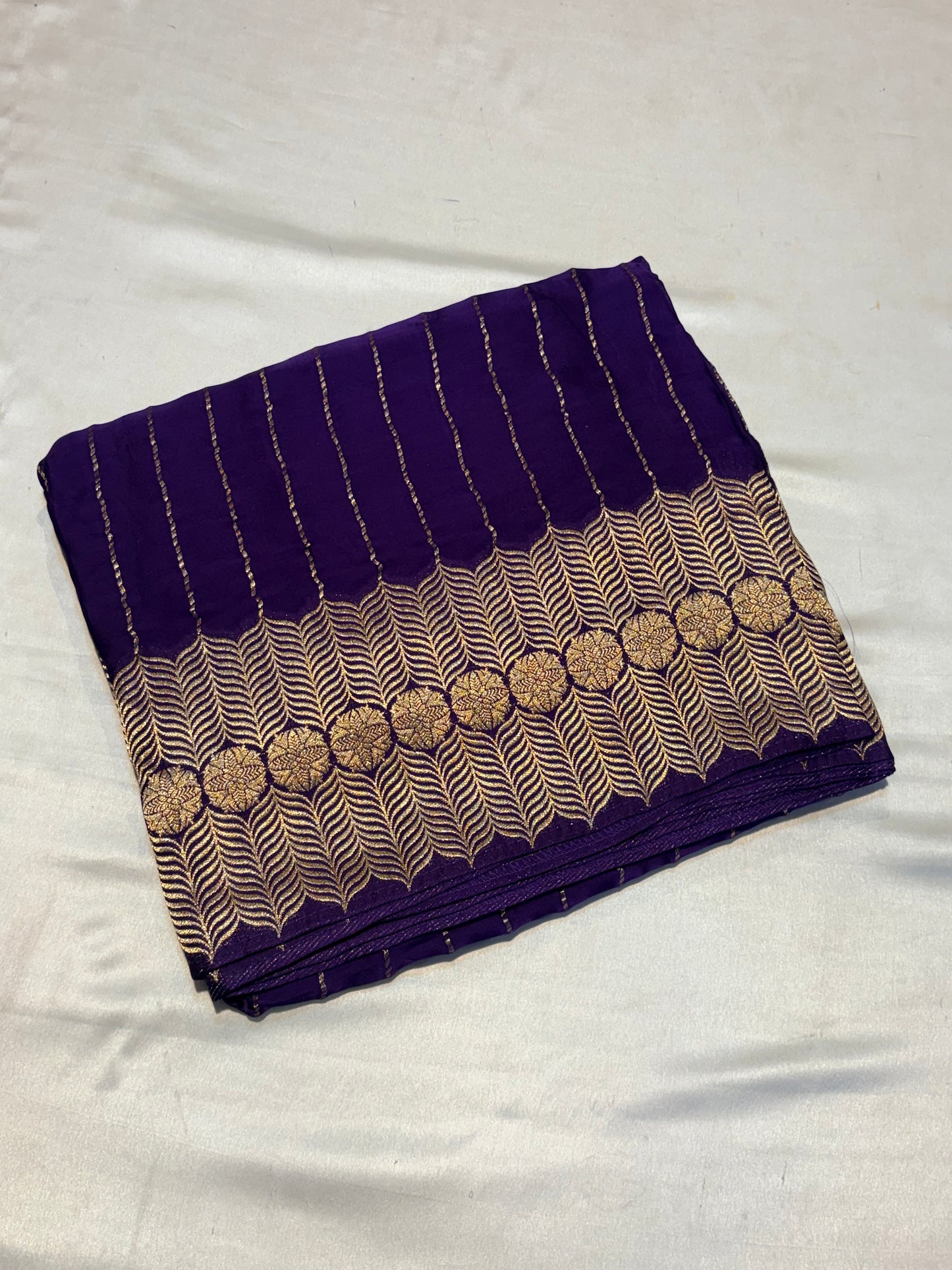 PURE BANARAS MASHRU CREAPE SILK SAREES
