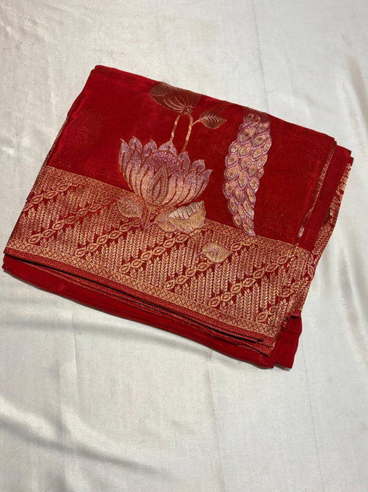 PREMIUM H.O CREAPE SILK SAREE