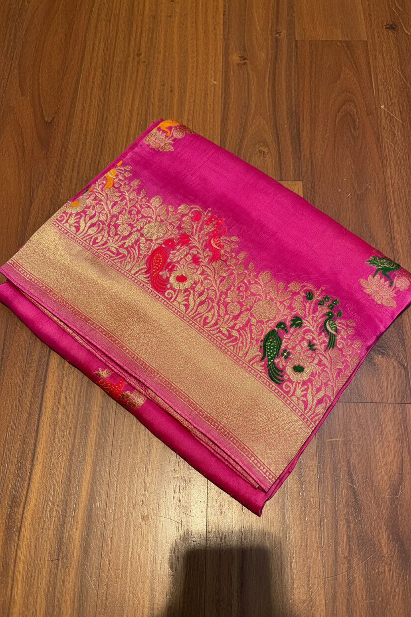 PREMIUM BANARASI CHIFFON SAREE