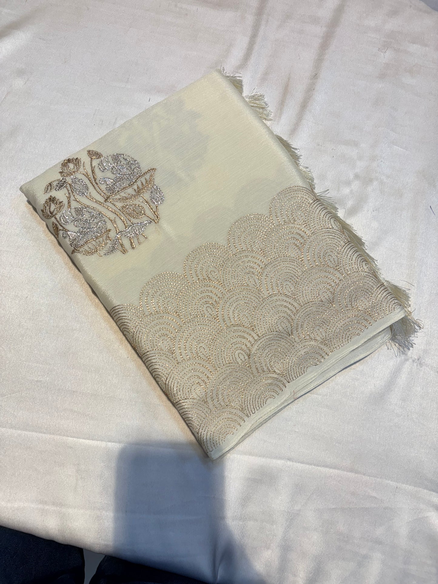 PREMIUM CHINON CREAPE WITH EMBROIDERY WORK