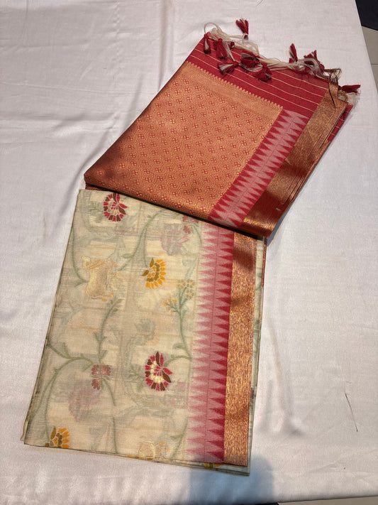 SEMI TUSSUR SILK SAREE