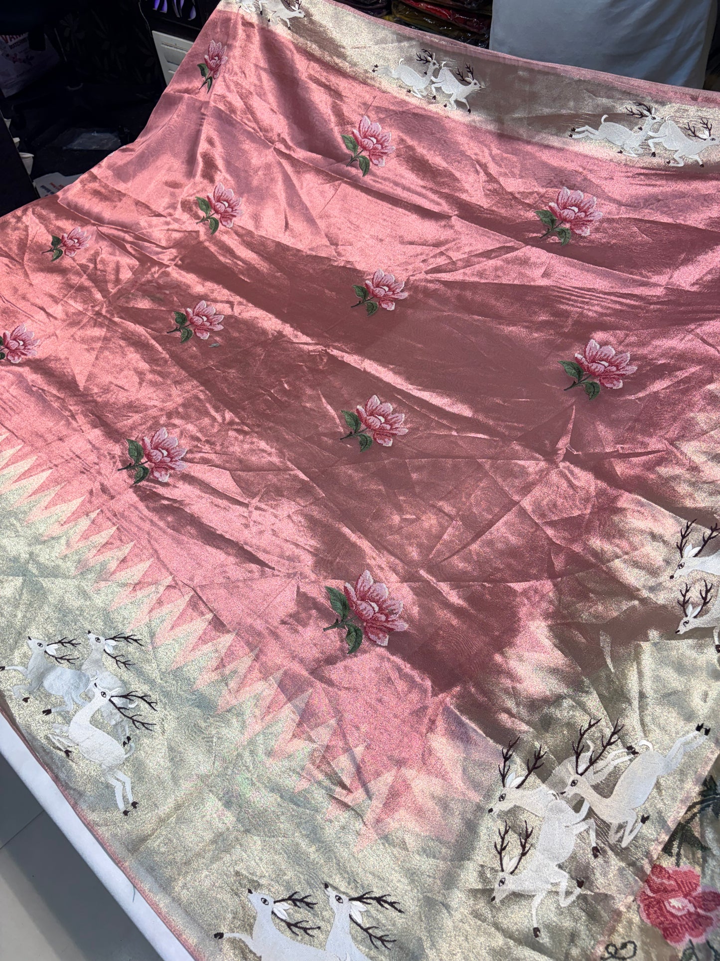 PURE SOFT TISSUE SILK SAREE