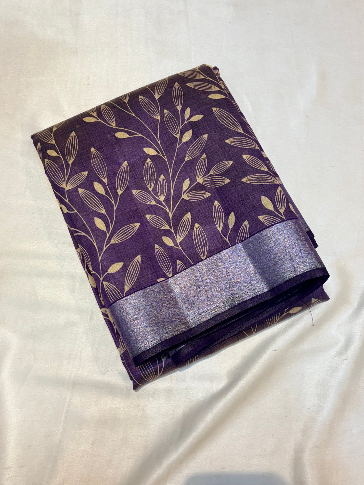 PRINTED RAW SILK SAREE