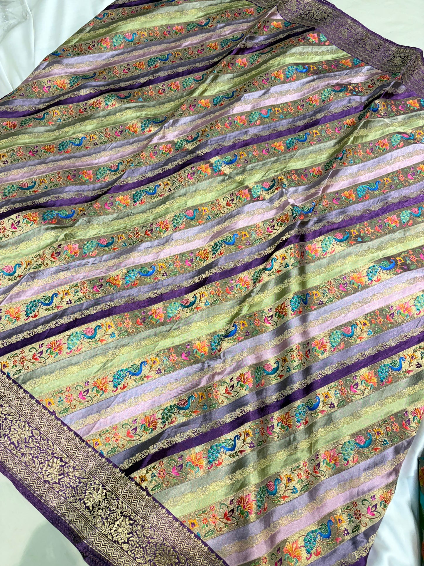 PREMIUM BANARASI PASHMEENA RANGKAT SAREE