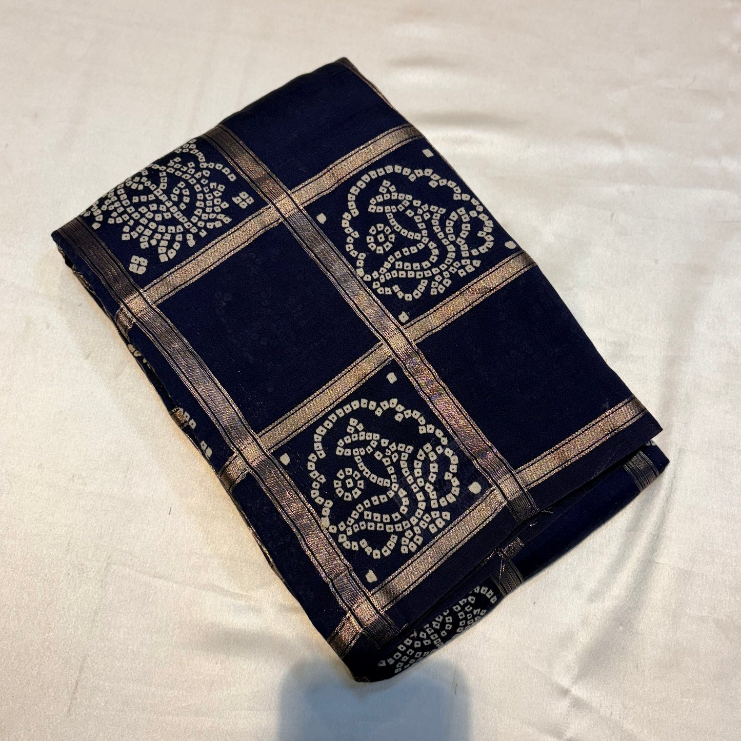 PREMIUM SOFT GHARCHOLA BANDHINI COTTON SILK SAREE