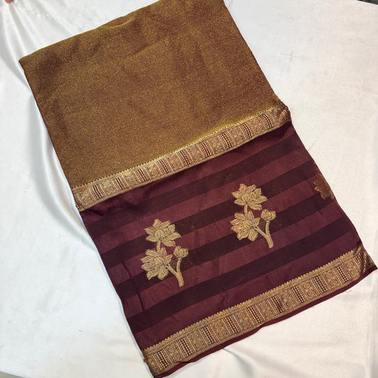 PREMIUM VISCOSE CREAPE SAREE