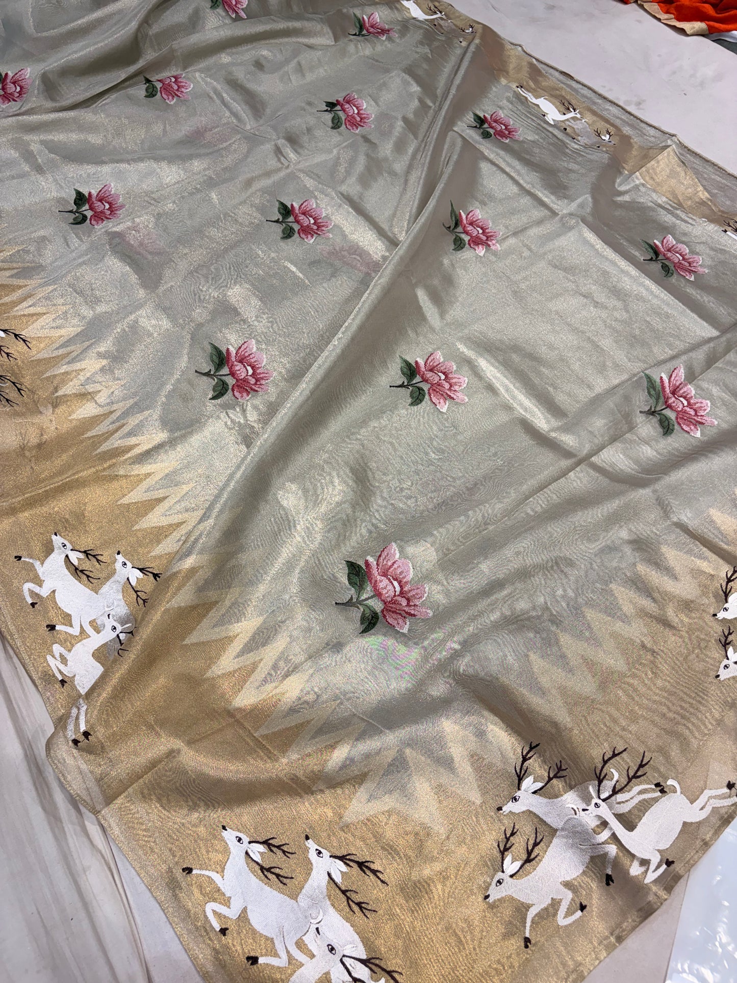 PURE SOFT TISSUE SILK SAREES