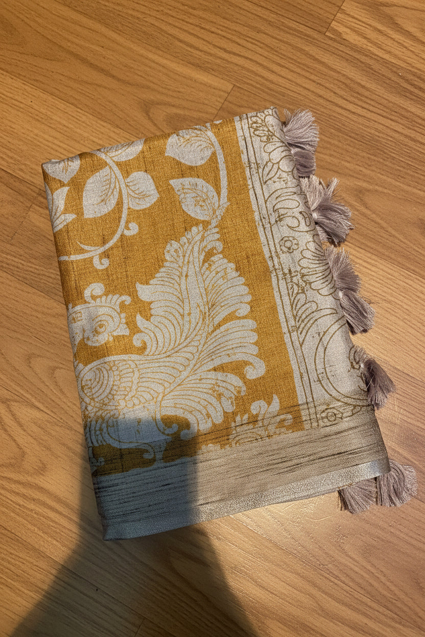 SOFT KALAMKARI PRINTED SAREES