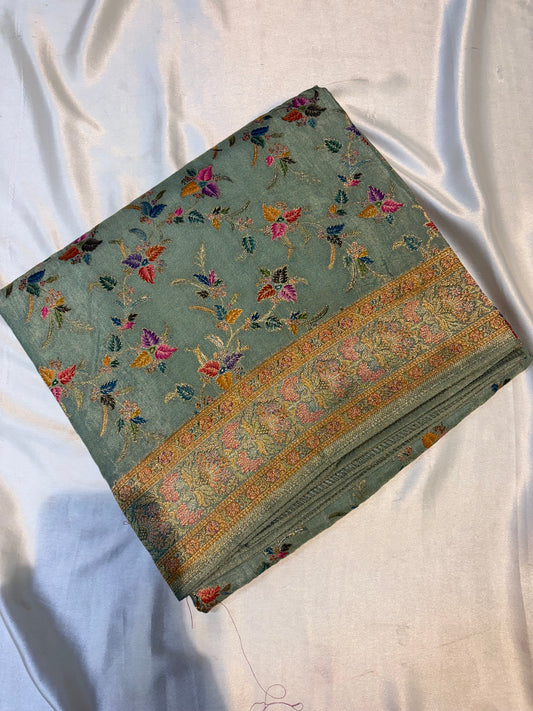PURE PASHMEENA SILK SAREE
