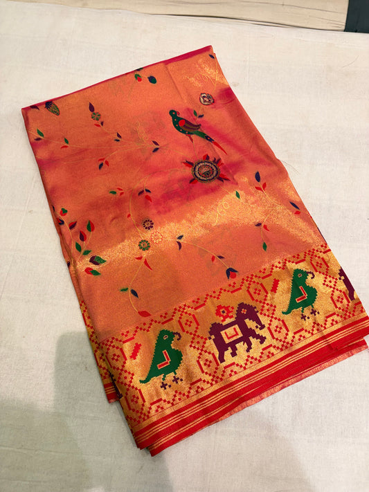 PRMEIUM SEMI PAITHANI SAREE