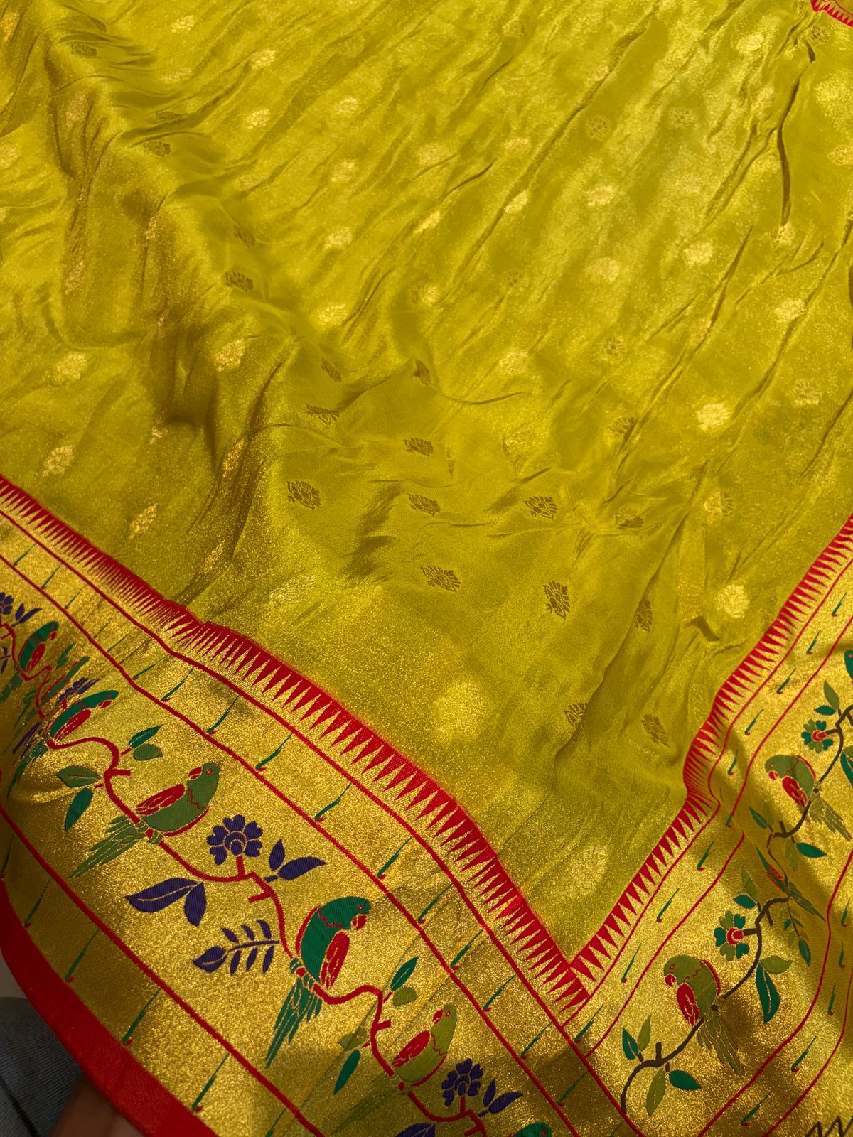 PREMIUM PAITHANI SAREE IN SOFT TISSUE