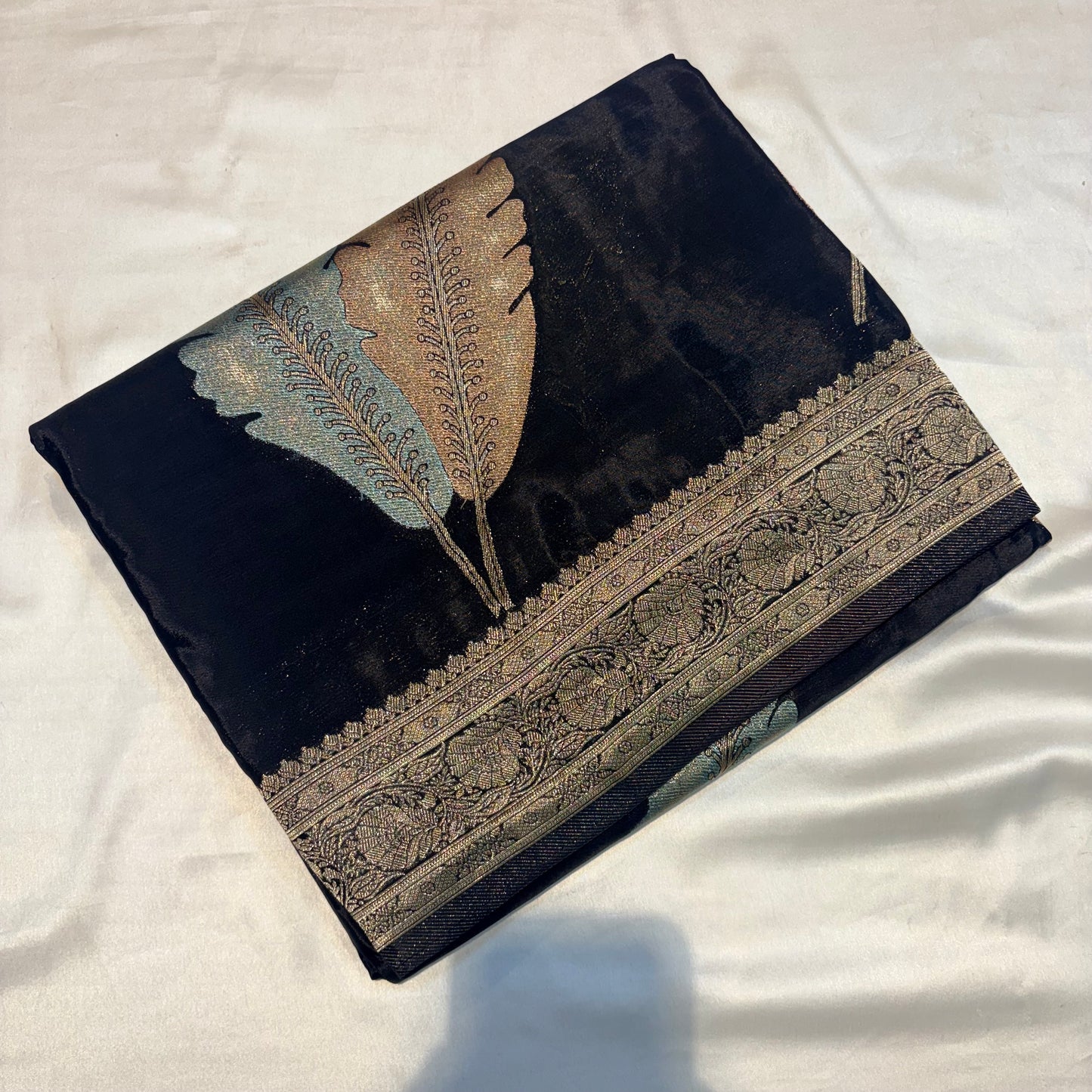 PREMIUM H.O CREAPE SILK SAREES (BLACK)