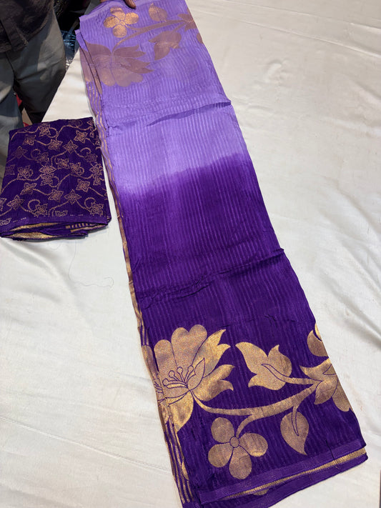 PREMIUM SOFT KORA SILK SAREE