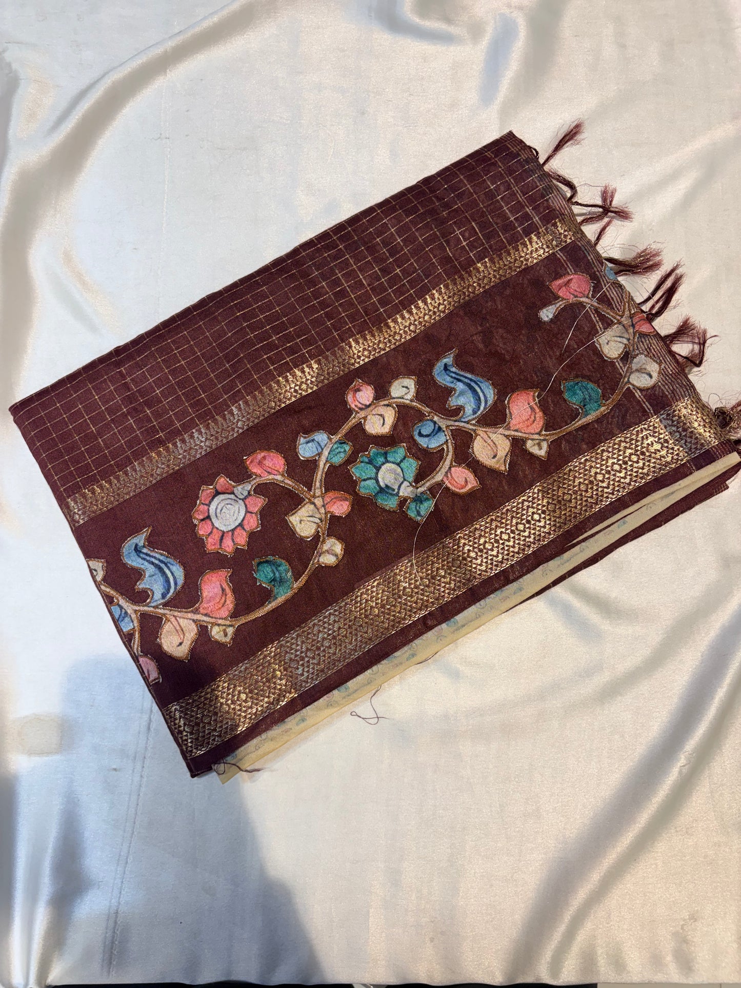 PREMIUM VISCOSE SILK WITH APPLIQUE WORK