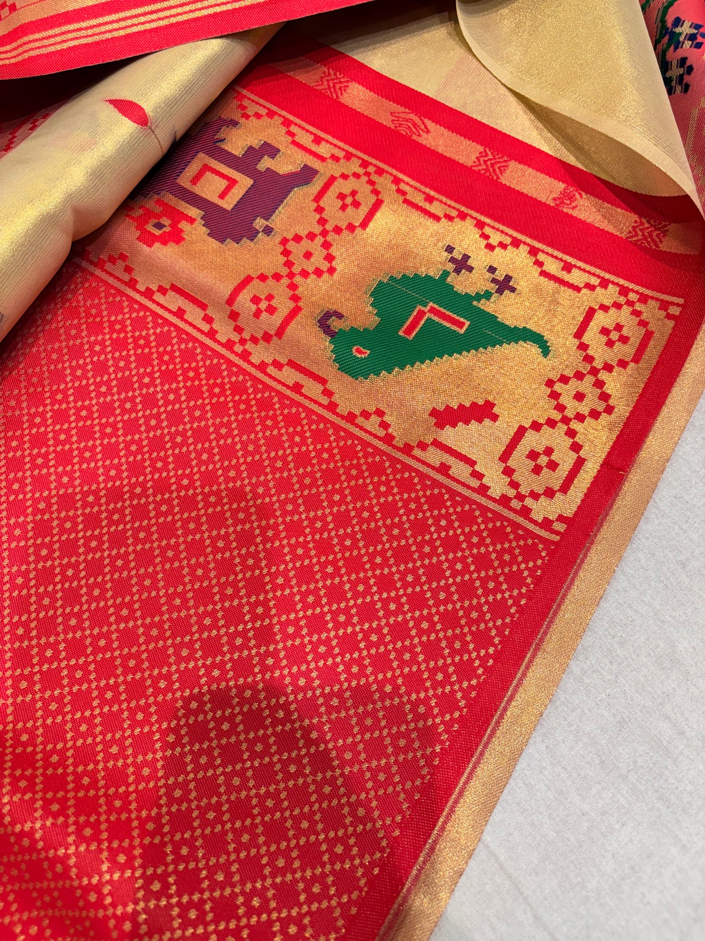 PRMEIUM SEMI PAITHANI SAREE