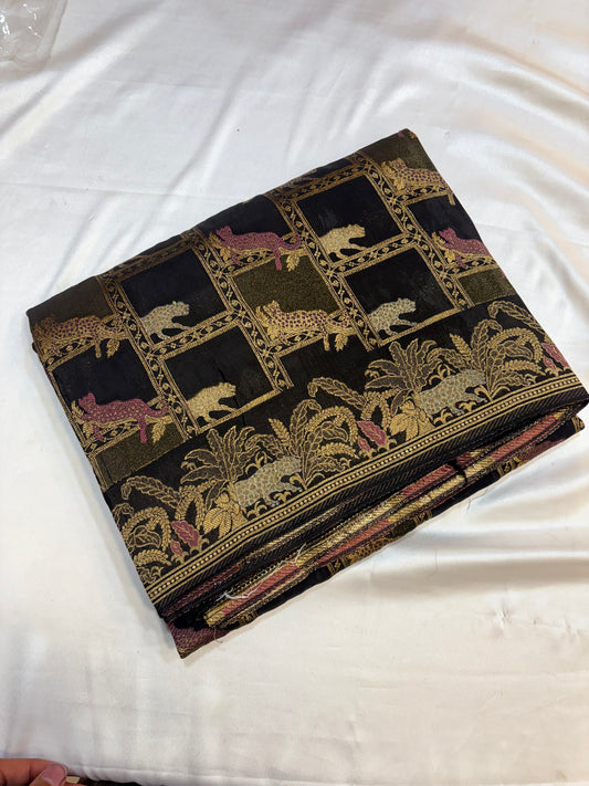 PREMIUM DESIGNER CHINON CREAPE SAREE