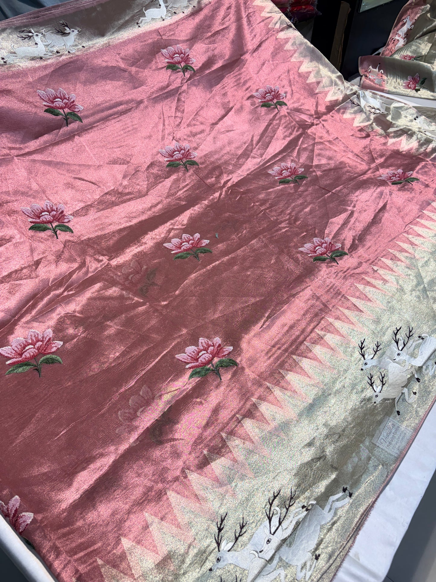 PURE SOFT TISSUE SILK SAREE