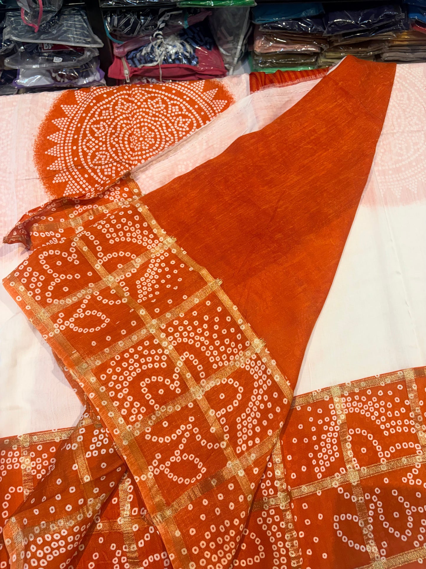 PREMIUM SOFT BANDHANI SAREE