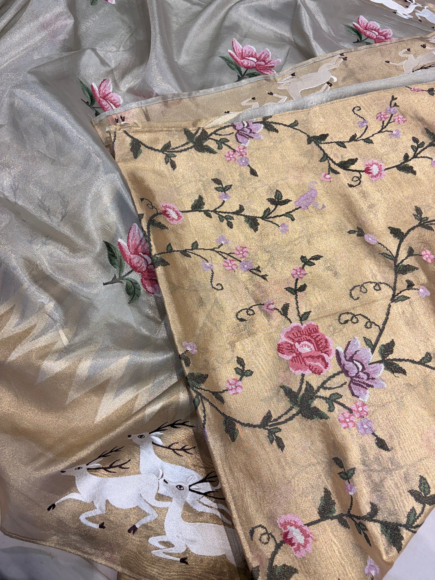 PURE SOFT TISSUE SILK SAREES