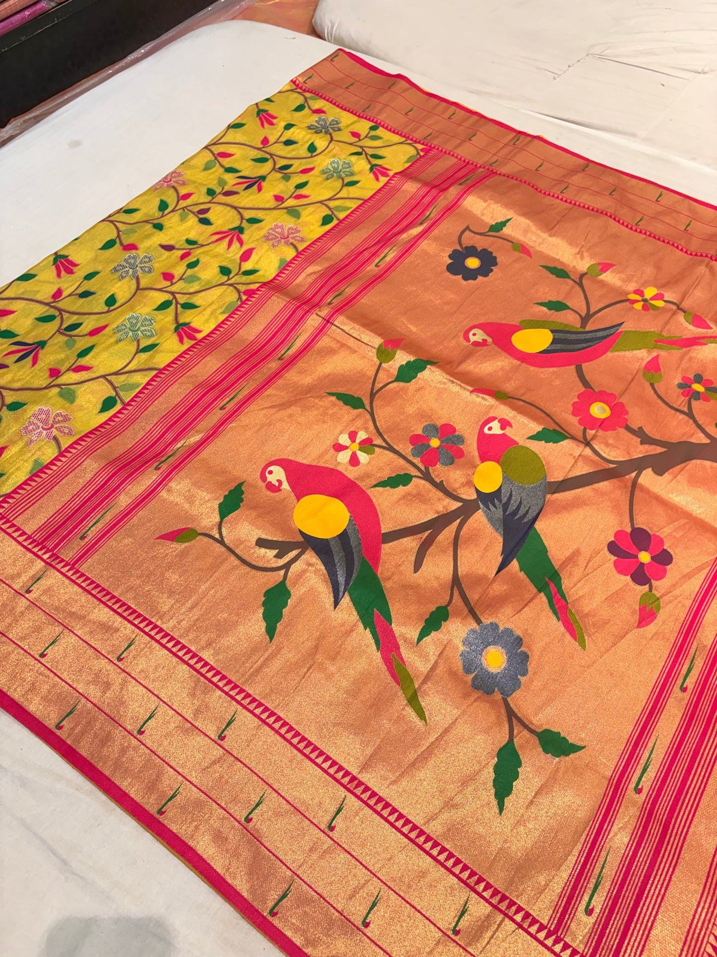 PREMIUM SEMI PAITHANI SILK SAREE