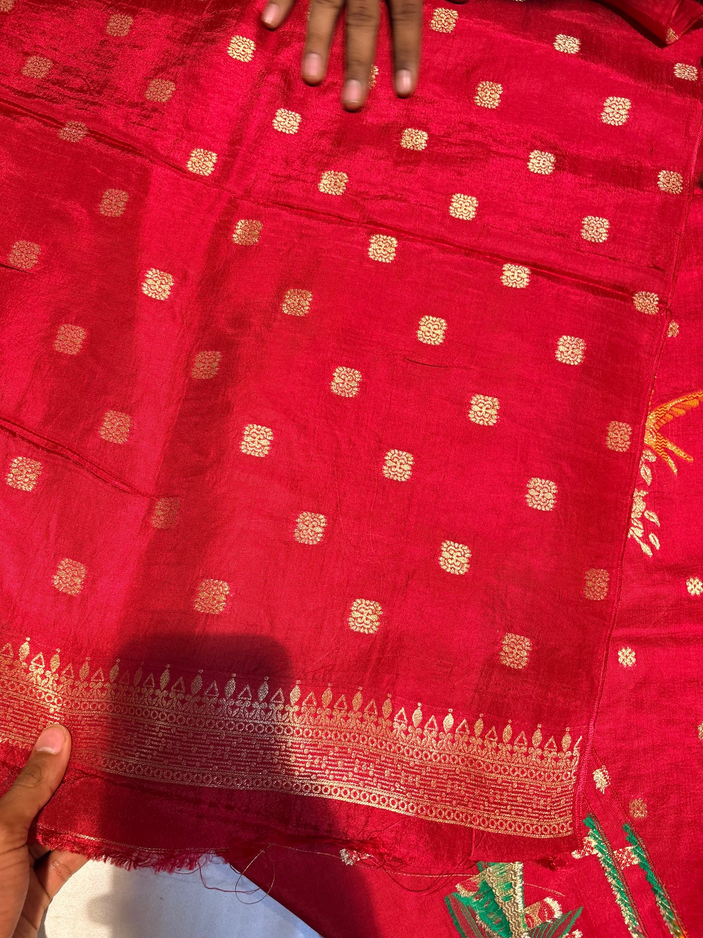 PREMIUM TUSSUR GEORGETTE SAREE WITH MEENA WORK