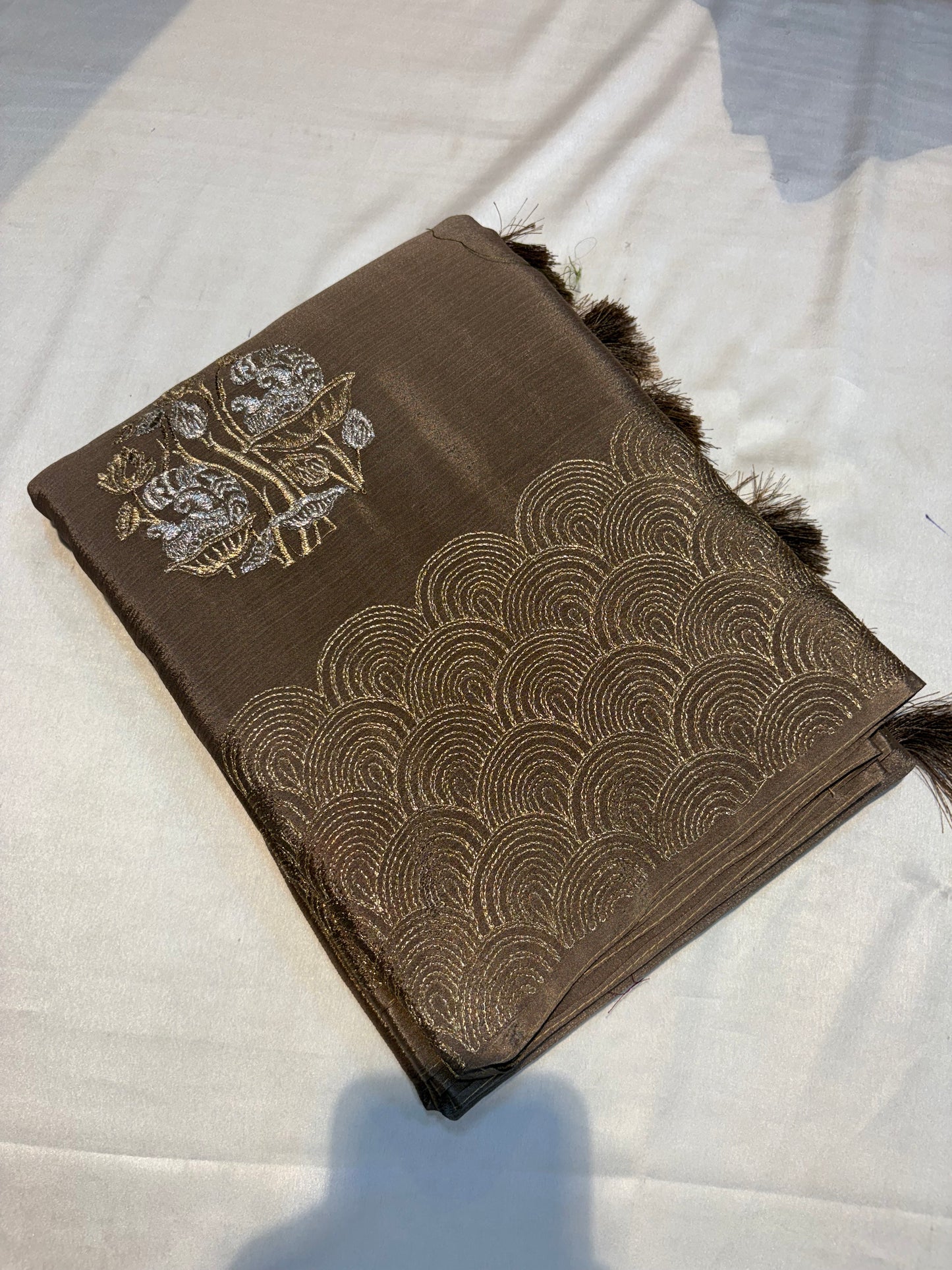 PREMIUM CHINON CREAPE WITH EMBROIDERY WORK