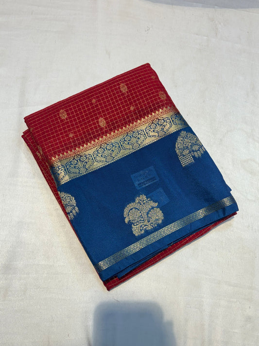 PREMIUM SEMI MYSORE SILK CREAPE SAREE