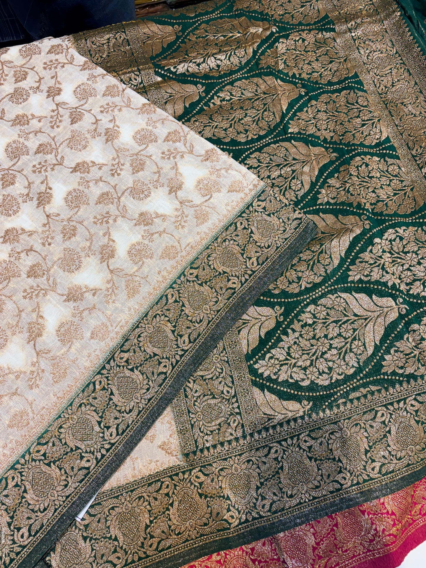 PREMIUM BANARAS KADDHI GEORGETTE SAREE