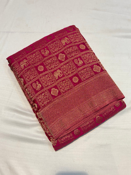 PREMIUM BROCADE BANARAS GEORGETTE SAREES