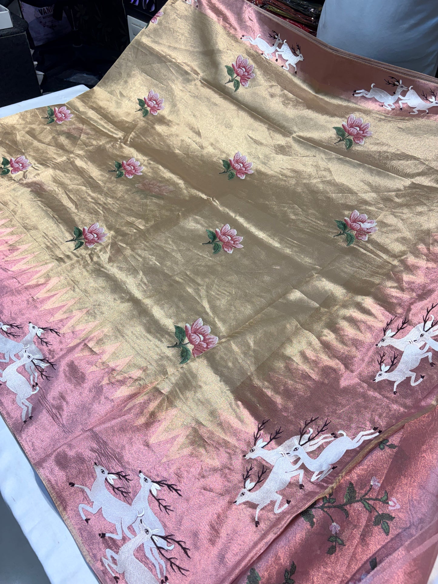 PURE SOFT TISSUE SILK SAREE
