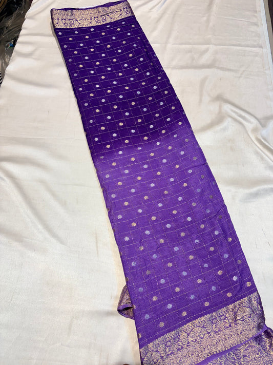 PREMIUM BANARASI CHIFFON SAREE