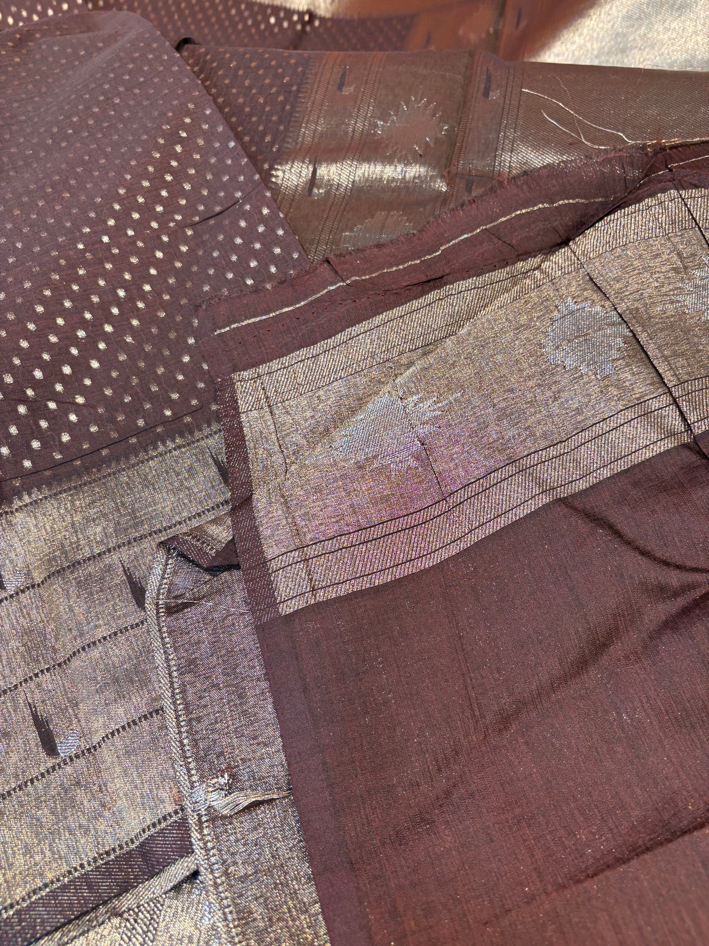 Banaras Georgette saree with Paithani Border