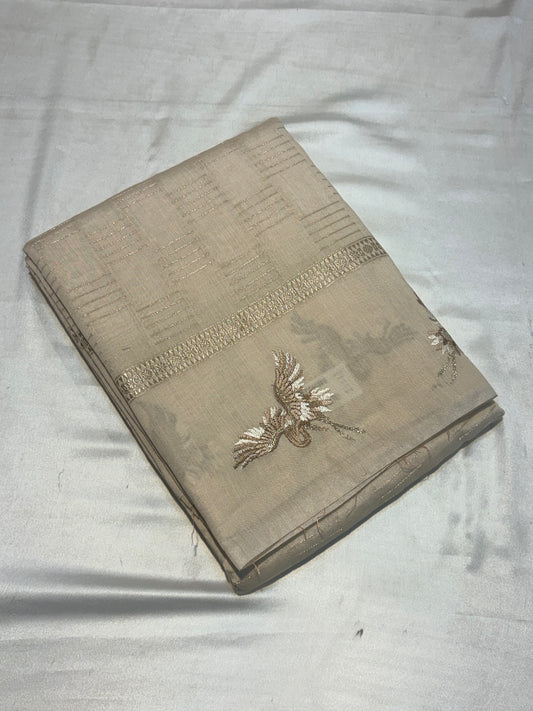 PREMIUM SOFT COTTON SILK SAREE WITH EMBROIDERY WORK