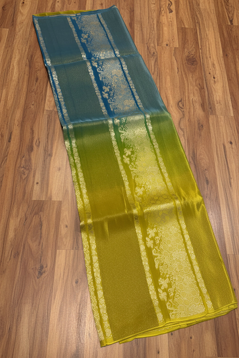 PREMIUM RAW CHINON CREAPE SAREE