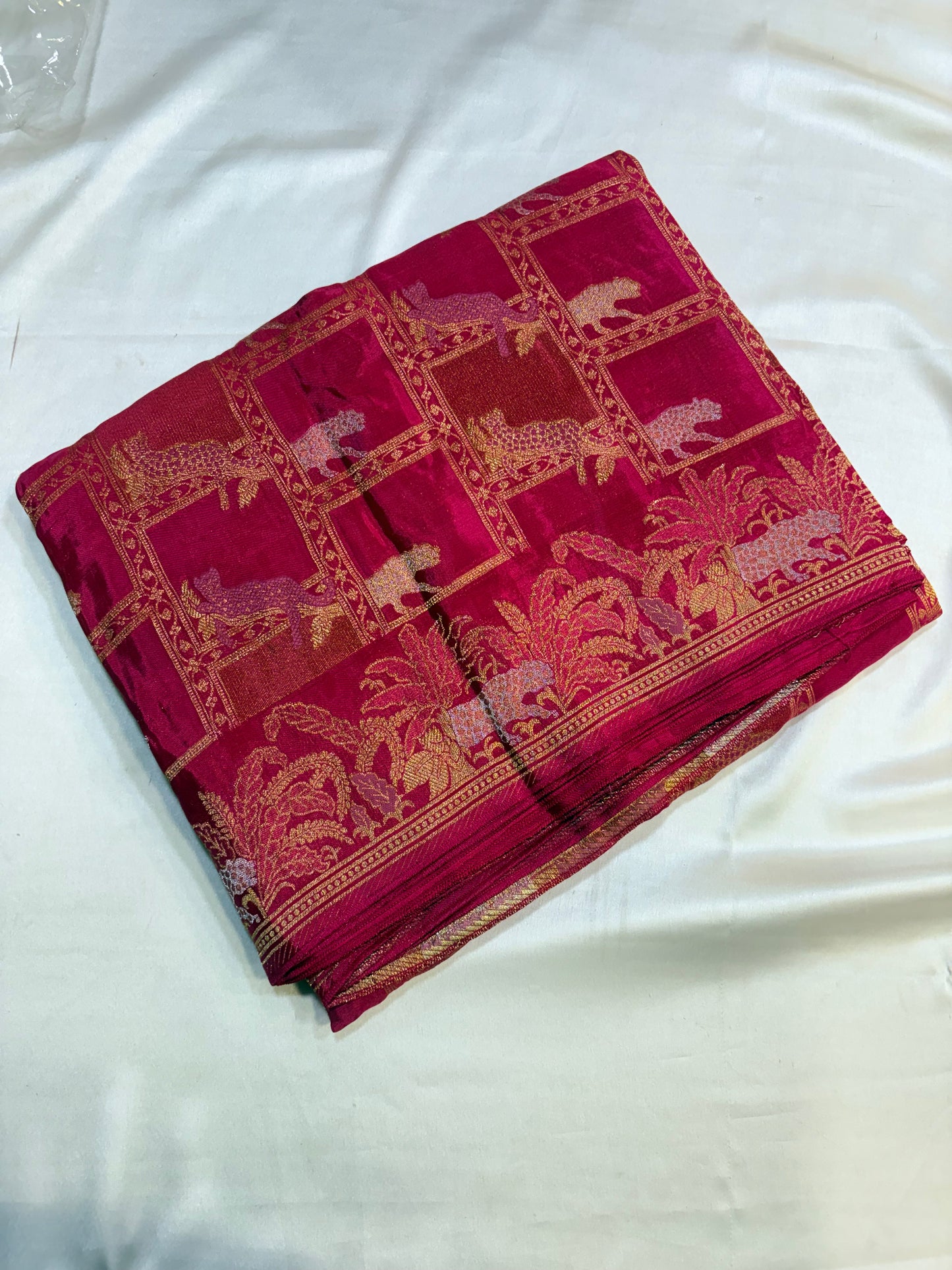 PREMIUM DESIGNER CHINON CREAPE SAREE