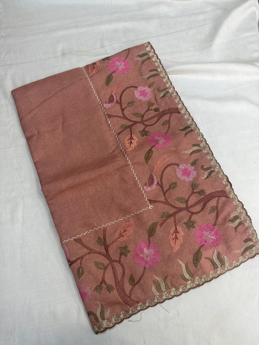 FANCY SAREE WITH EMBROIDERY WORK
