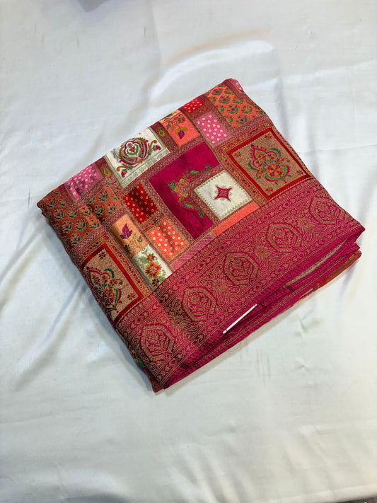 PURE BANARASI PASHMEENA SILK SAREE