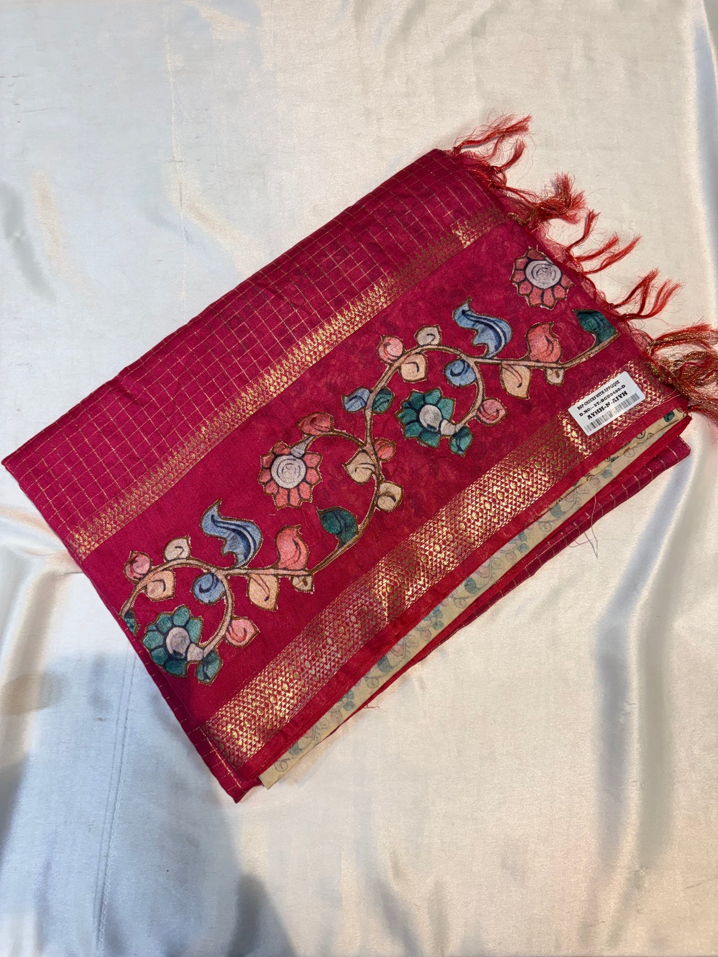 PREMIUM VISCOSE SILK WITH APPLIQUE WORK