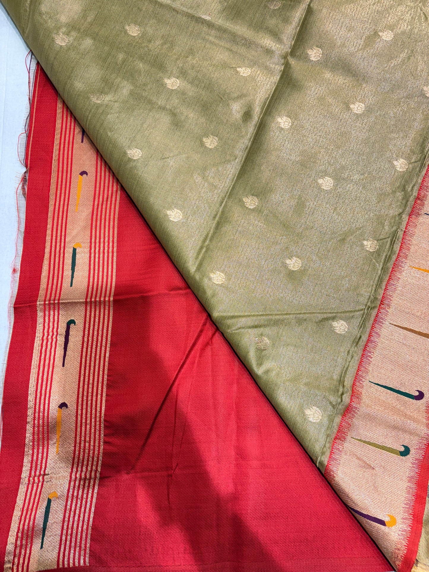 SEMI PAITHANI TISSUE SILK SAREE