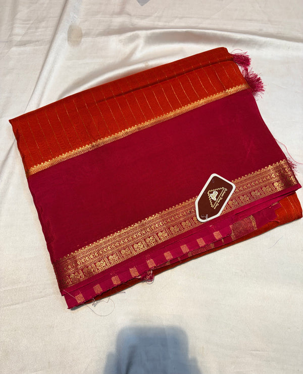 PREMIUM MYSORE CREAPE SILK SAREE