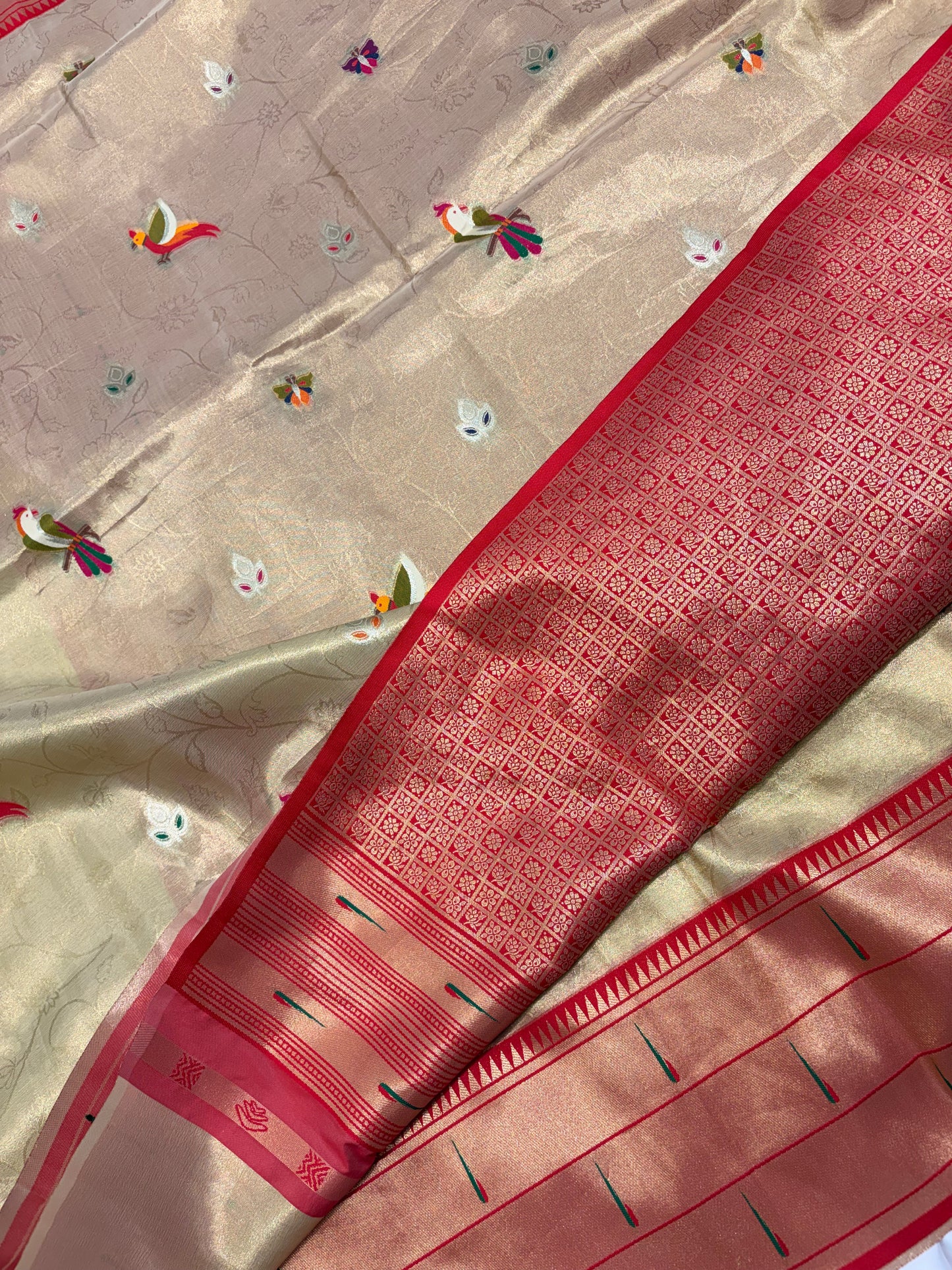 PREMIUM PAITHANI TISSUE SILK SAREE