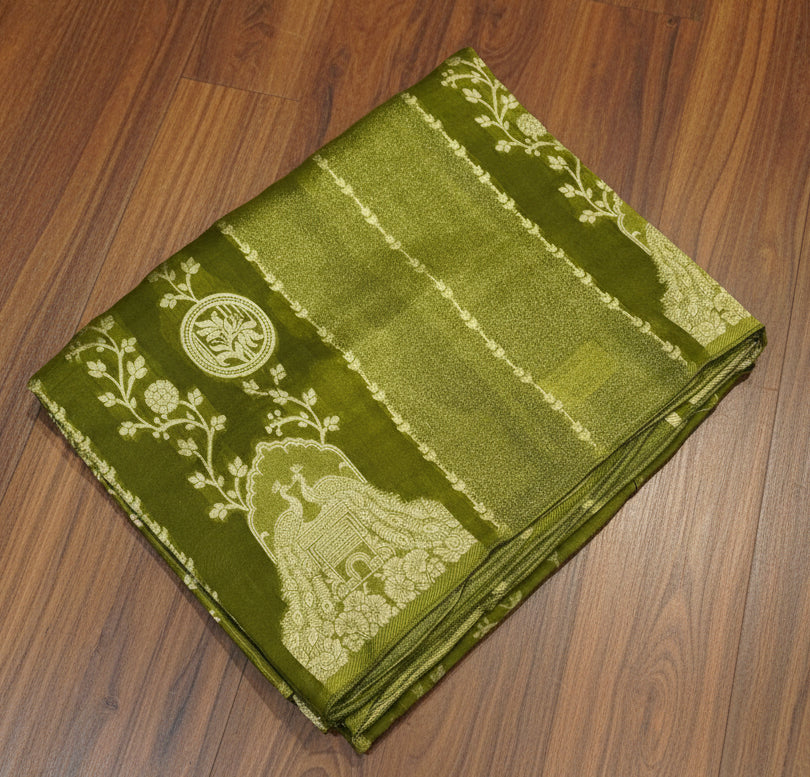 PREMIUM CHINON CREAPE SAREE