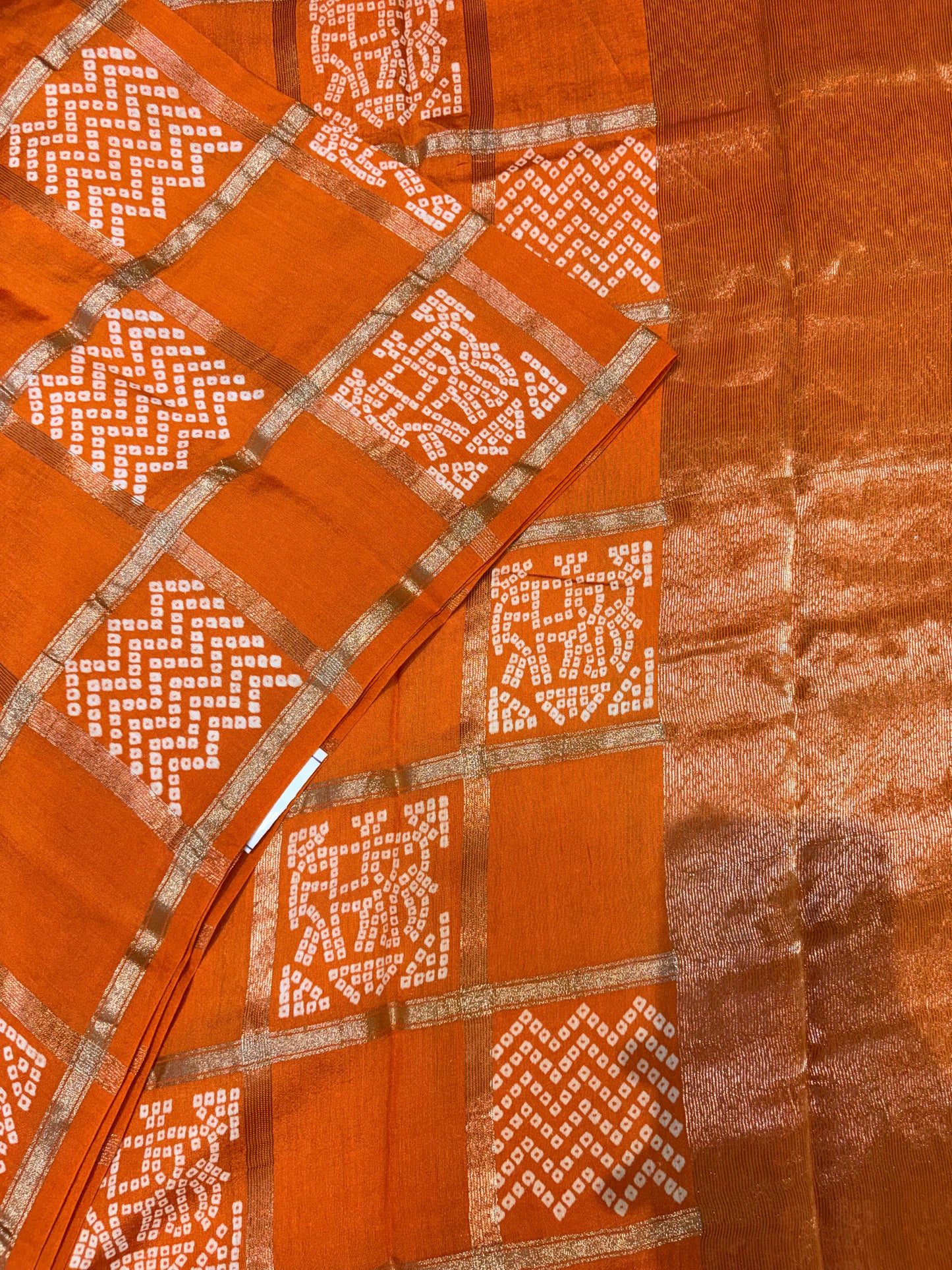 PREMIUM SOFT GHARCHOLA BANDHINI COTTON SILK SAREE