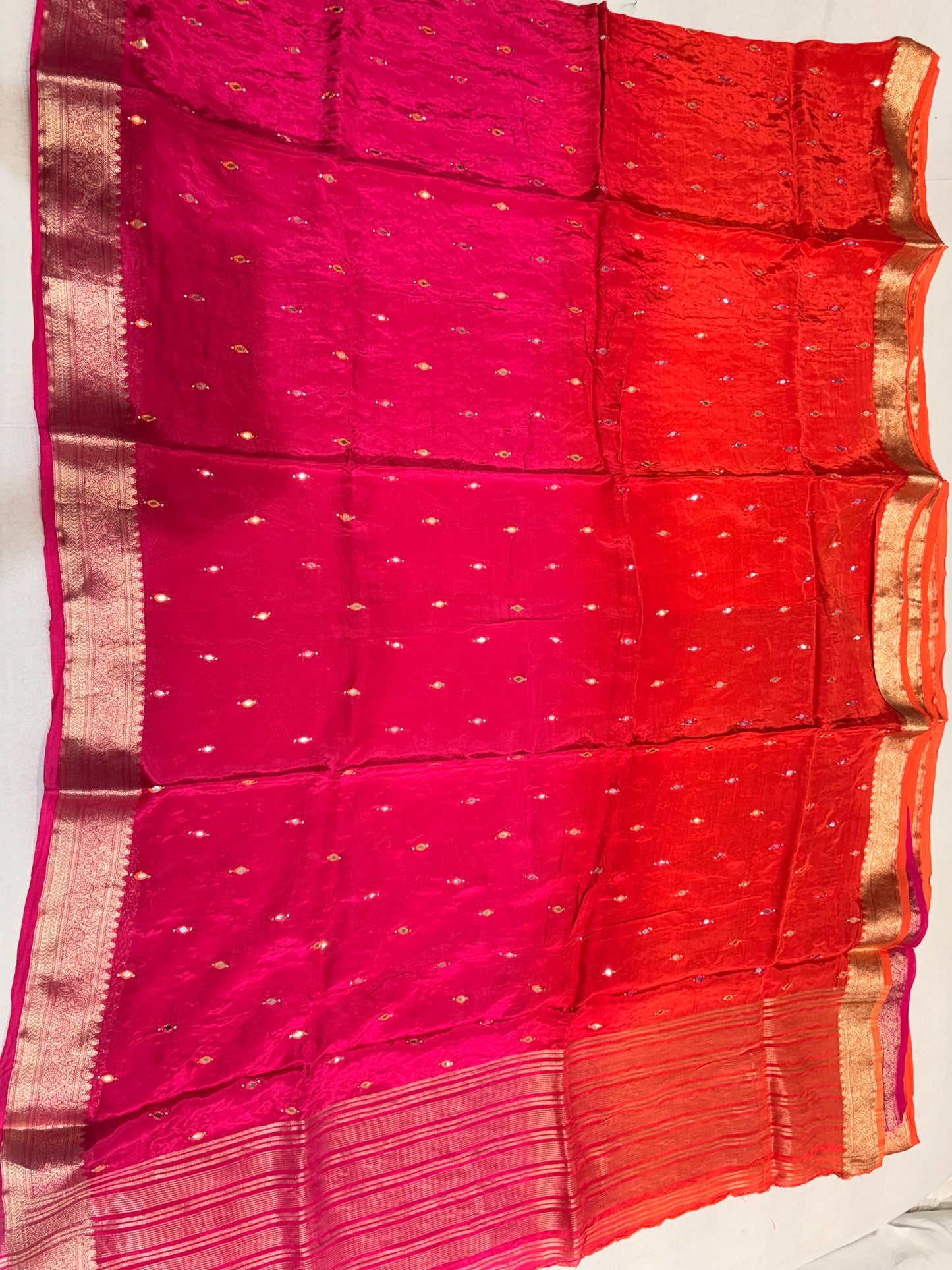 PREMIUM HO SILK SAREE WITH MIROR WORK