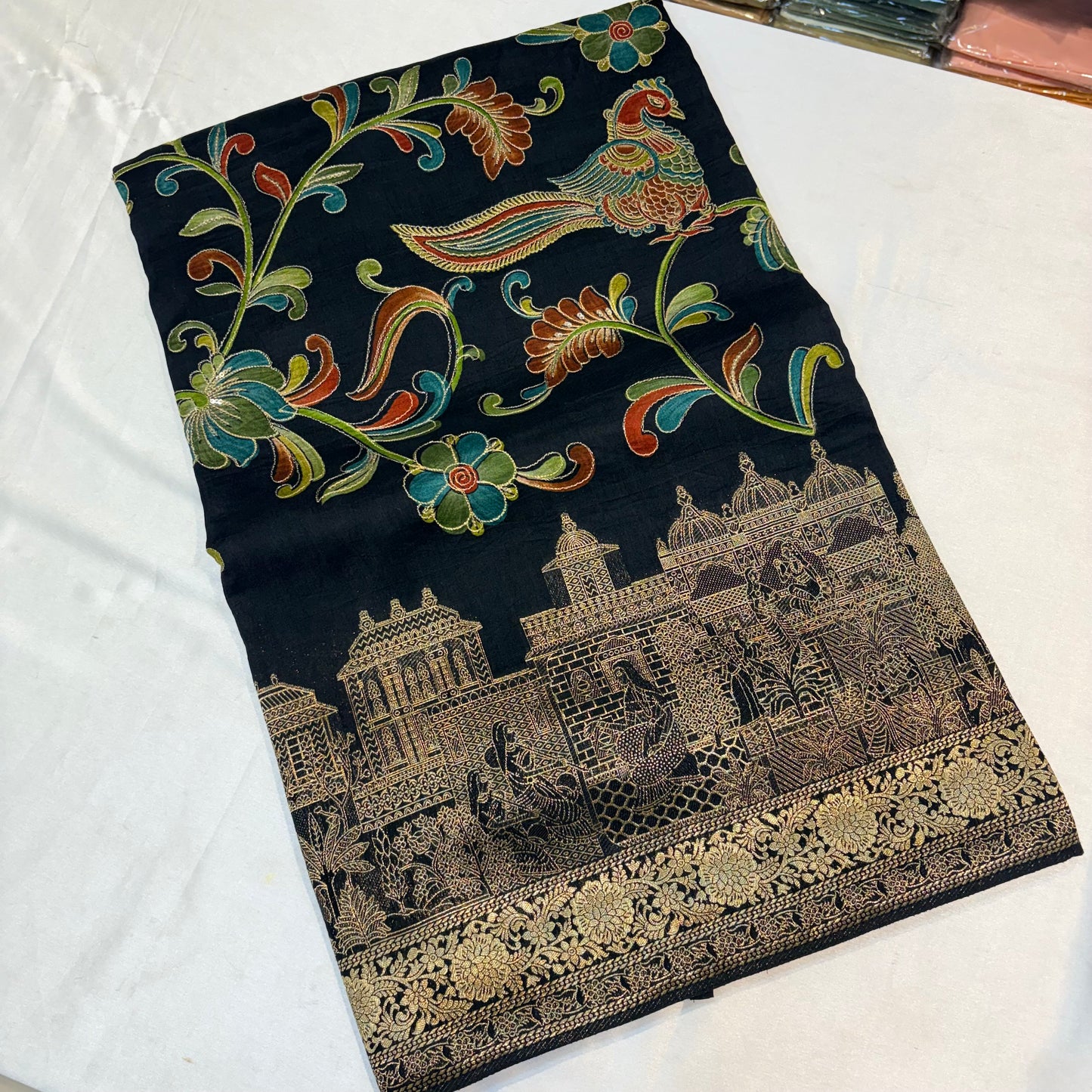 PURE PASHMINA SILK WITH KAATA WORK