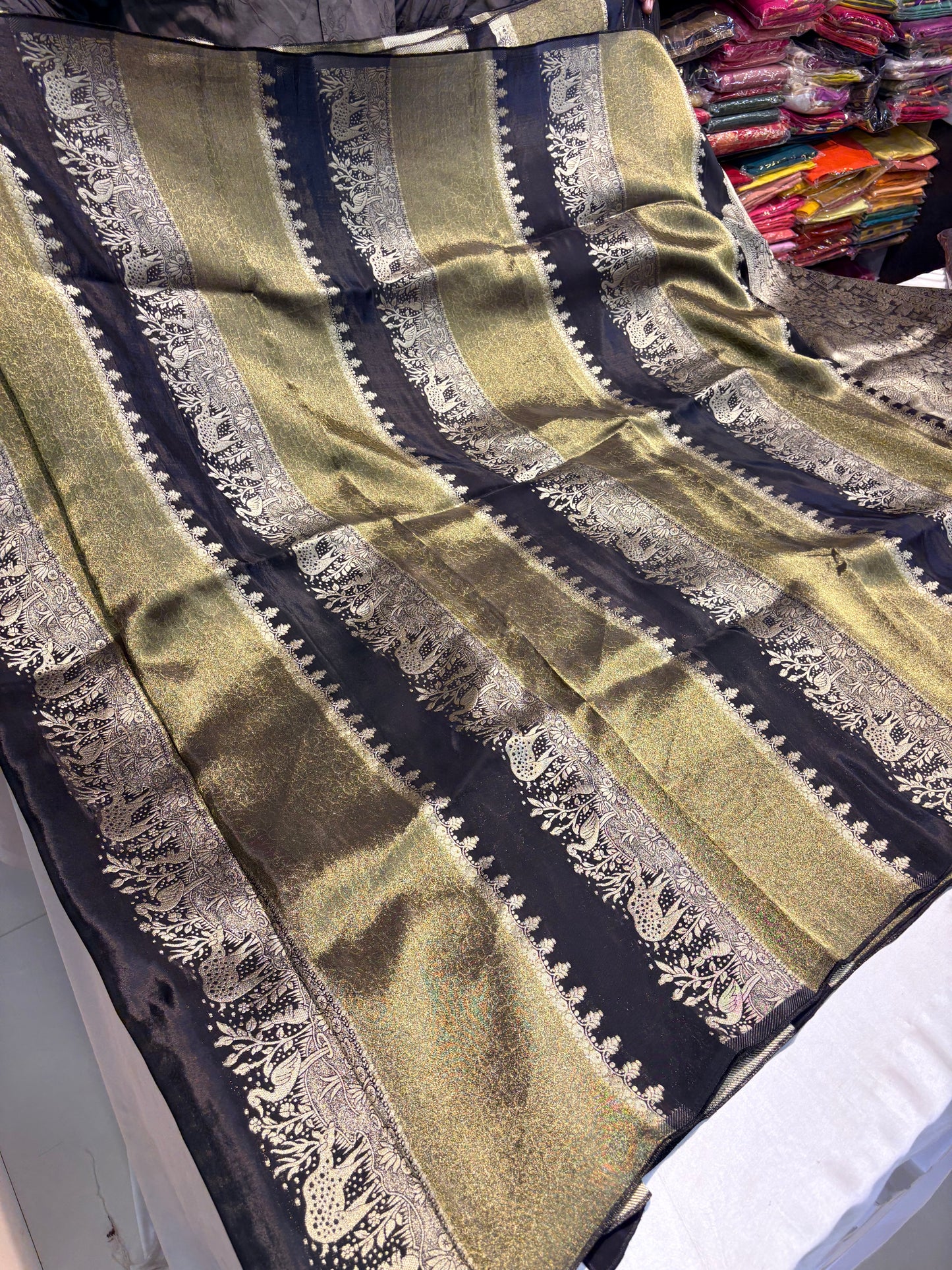 PREMIUM CHINON CREAPE SILK SAREE