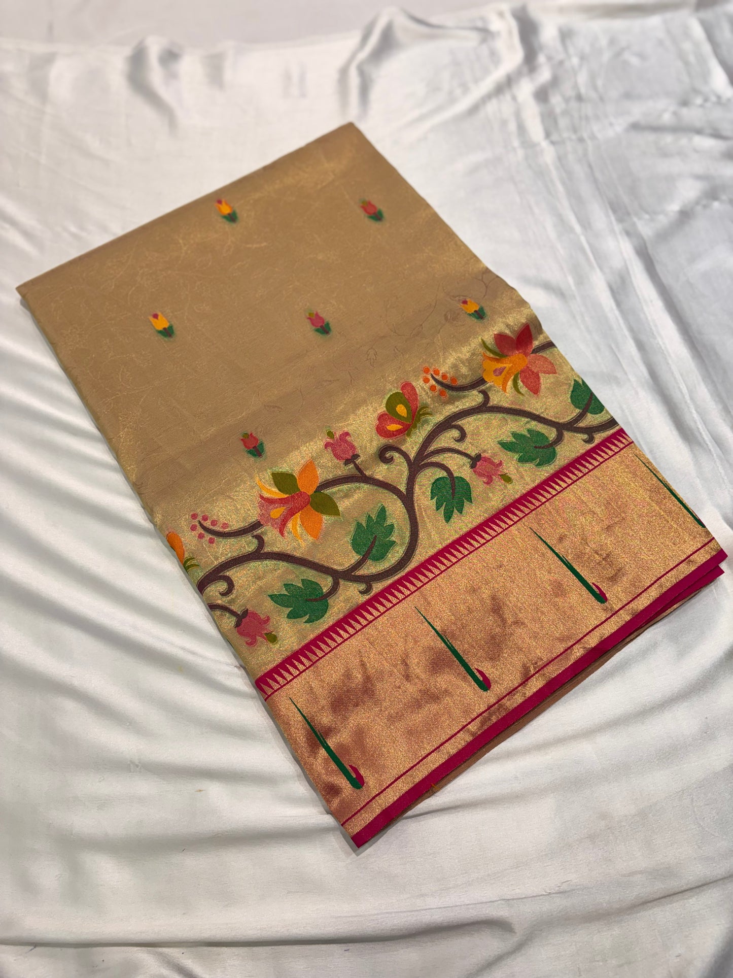 PREMIUM PAITHANI TISSUE SILK SAREE