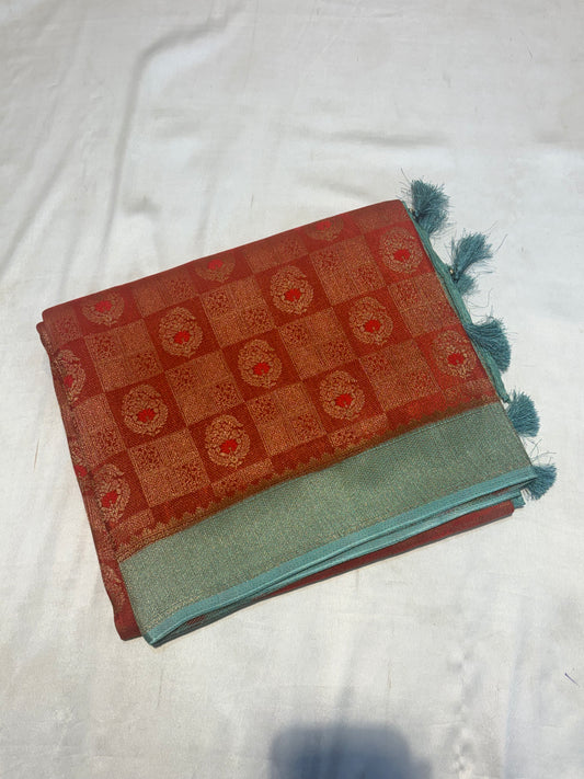 PREMIUM BROCADE MOUNGA SILK SAREES