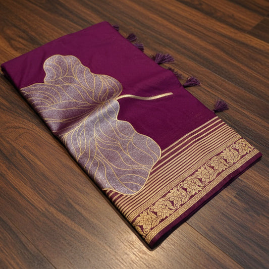 PREMIUM DOLLA CREAPE SAREE